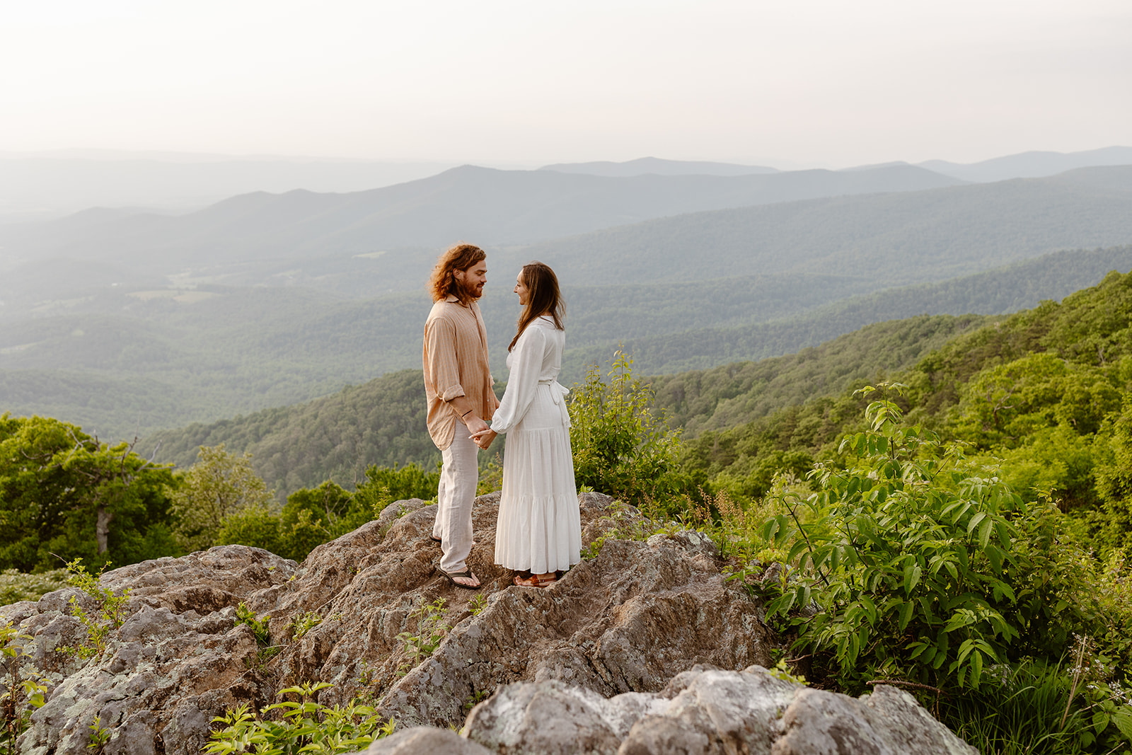 a couple eloping in shenandoah national park